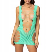 Sukienka seksowna ZIELONA bodystocking siateczka sexy
