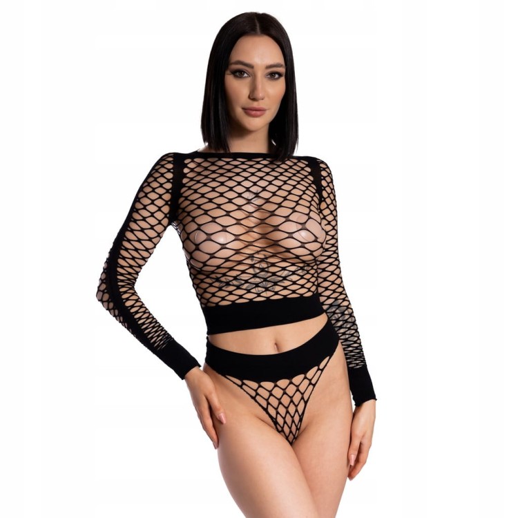 KOMPLET seksowna bielizna erotyczna BODYSTOCKING