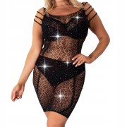 Seksowne modne BODYSTOCKING bielizna erotyczna SUKIENKA PLUS SIZE