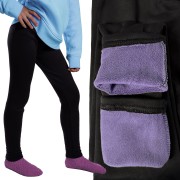 Legginsy OCIEPLANE dziewczęce ciepłe GETRY dziecięce termo futro POLAR