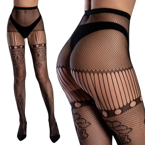 Seksowne pończochy z podwiązkami oraz pasem – strippanty