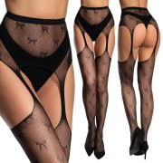 Seksowne pończochy z podwiązkami oraz pasem – strippanty