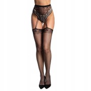 Seksowne pończochy z podwiązkami oraz pasem – strippanty